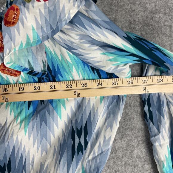 Savanna Jane Embroidered Top Womens 2X Floral Off Shoulder Colorful Boho NEW - Picture 5 of 14